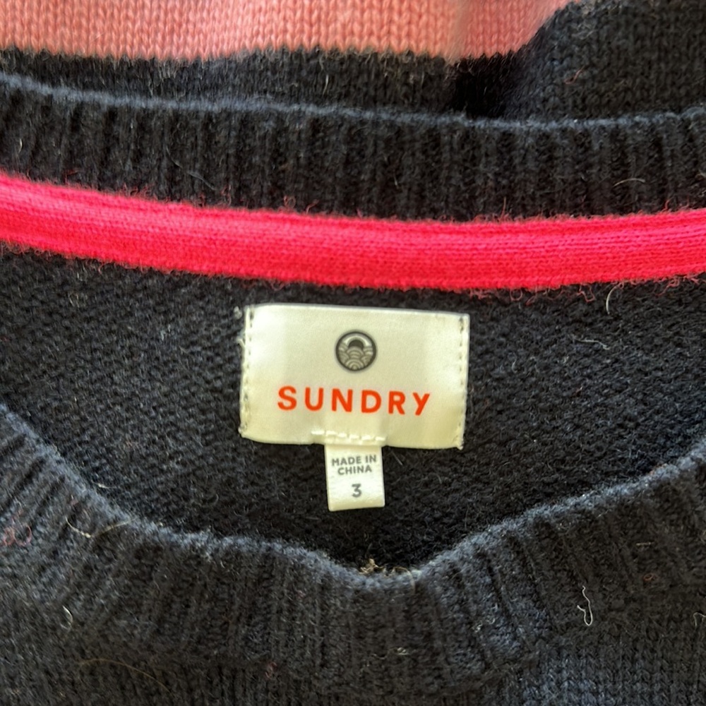 Sundry Oversized Stripped Sweater - Picture 5 of 5